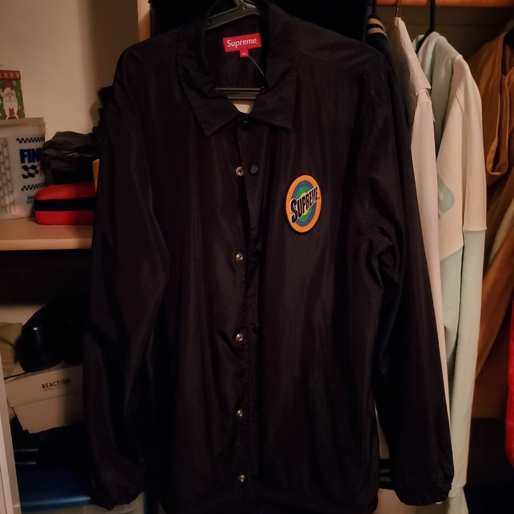 Supreme Spin Logo Coach Jacket